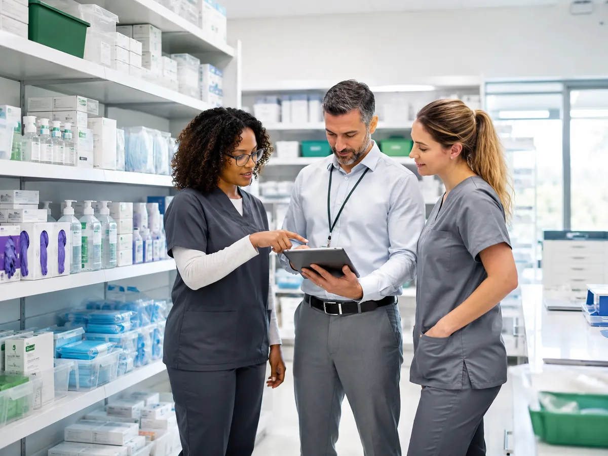 Healthcare professionals representing trusted medical supply support.